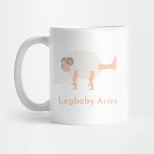 Legbaby Aries | Zodiac | Cute | Funny | Weird | Gift | Minimalist | Star Sign | Astrology | Mug